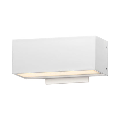 Blok Outdoor LED Wall Light in White (9-Inch).