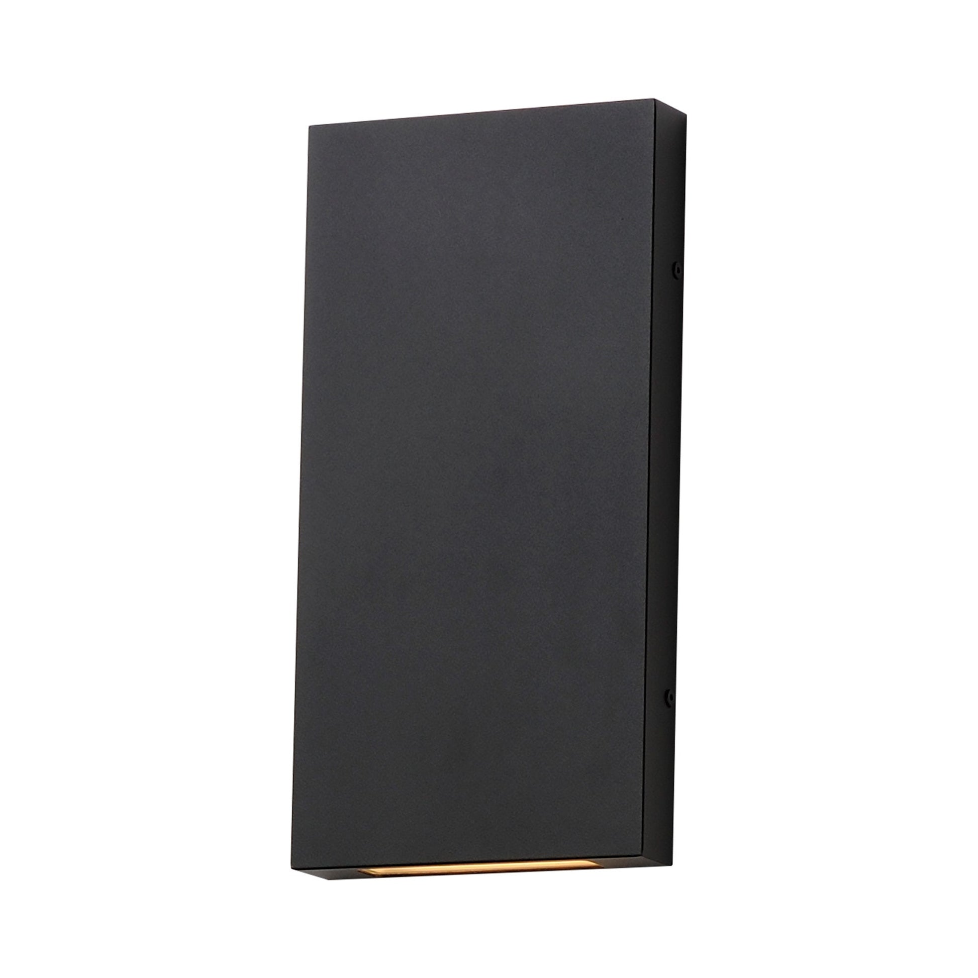 Brik Rectangular Outdoor LED Wall Light in Black.
