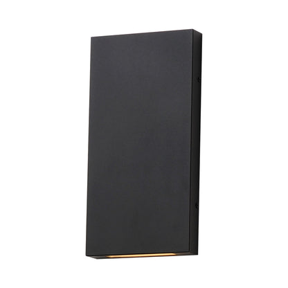 Brik Rectangular Outdoor LED Wall Light in Black.