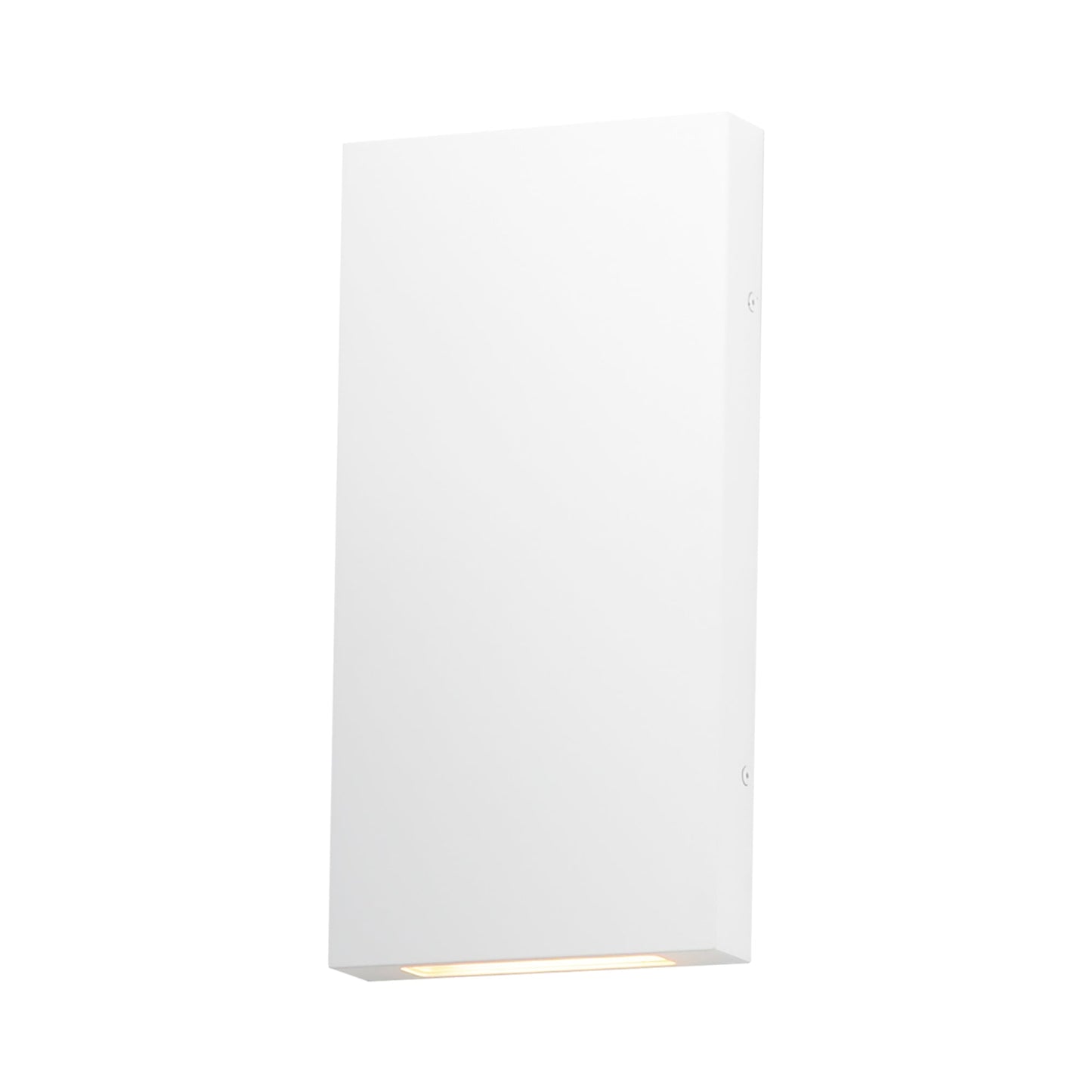Brik Rectangular Outdoor LED Wall Light in White.