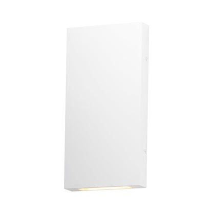 Brik Rectangular Outdoor LED Wall Light in White.