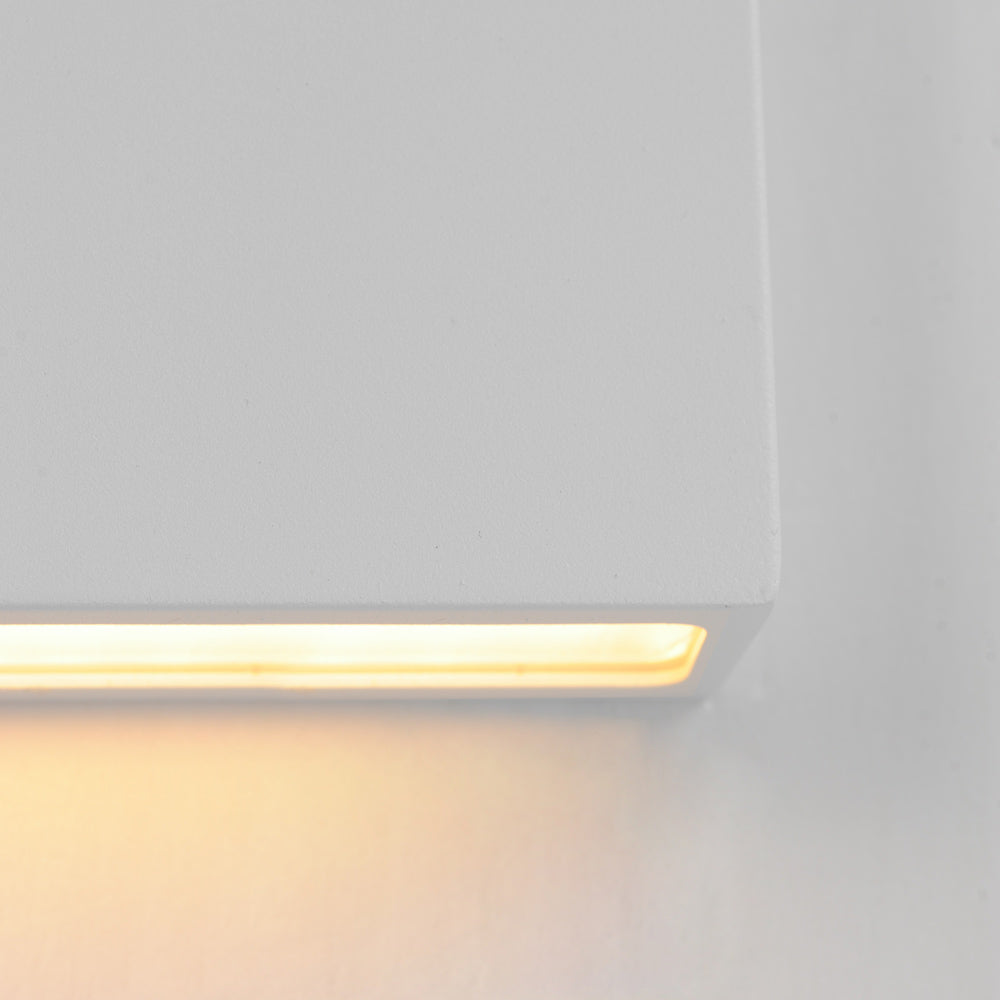 Brik Rectangular Outdoor LED Wall Light in Detail.