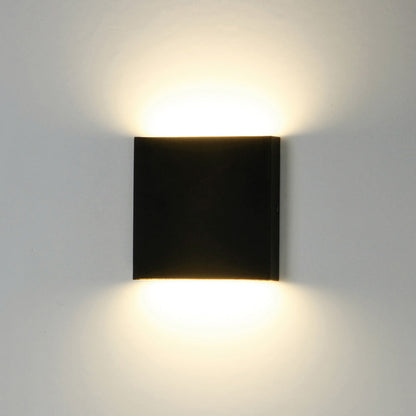 Brik Square Outdoor LED Wall Light in Detail.