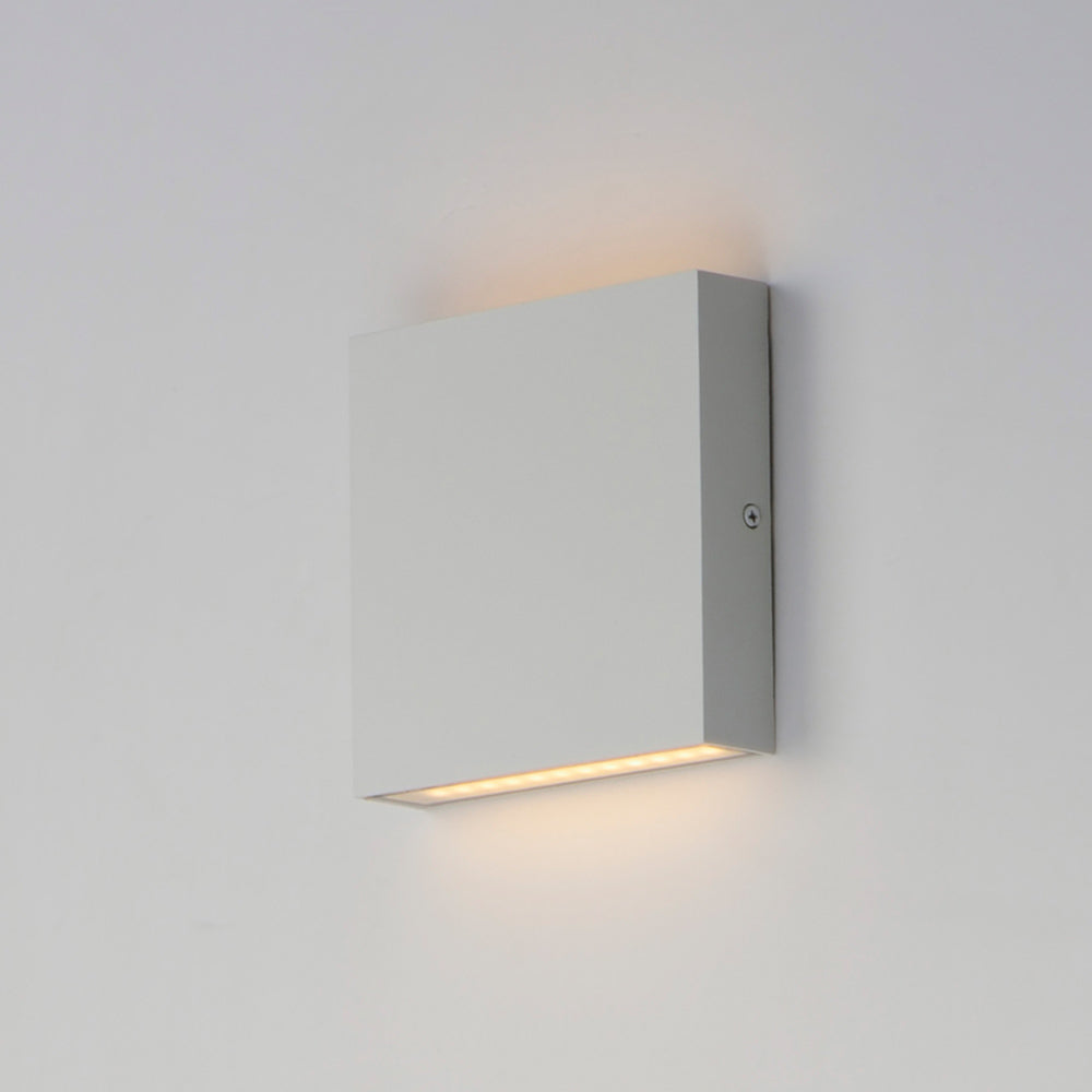 Brik Square Outdoor LED Wall Light in Detail.