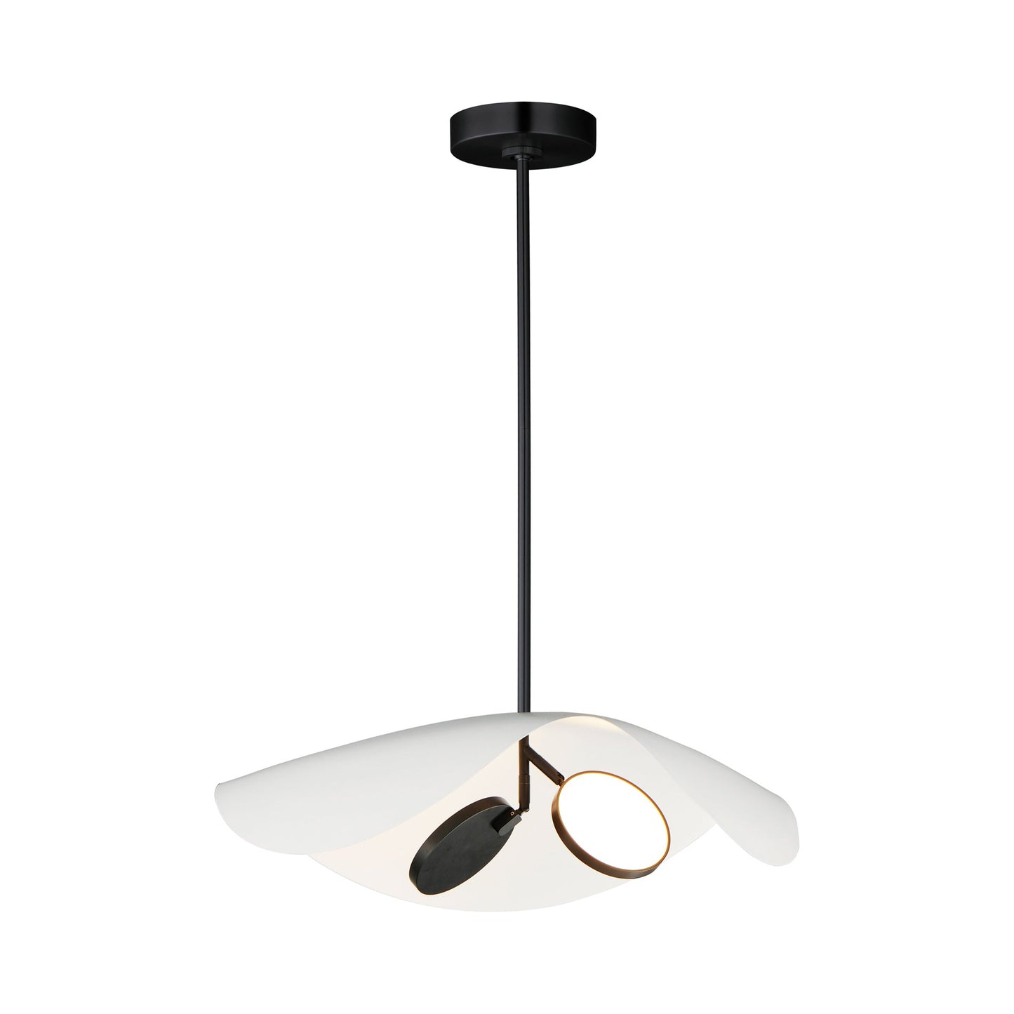 Carmen LED Pendant Light in Black (2-Light).