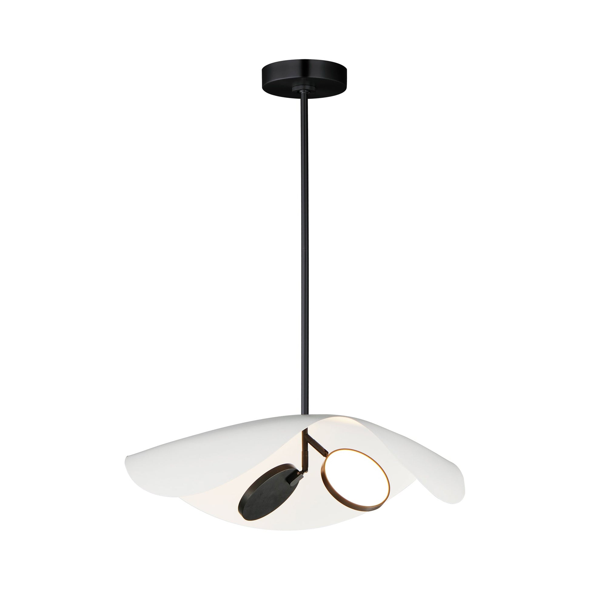 Carmen LED Pendant Light in Black (2-Light).