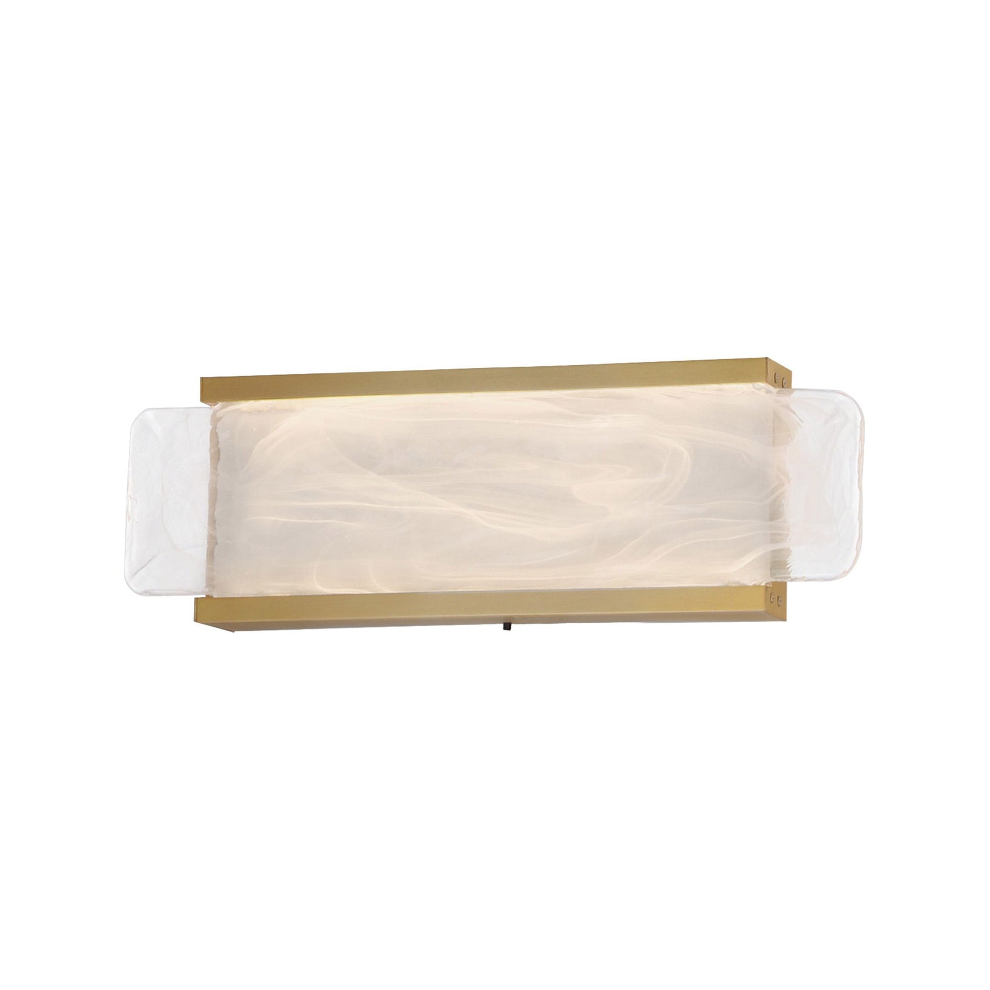 Celine LED Bath Vanity Light in Natural Aged Brass (16-Inch).