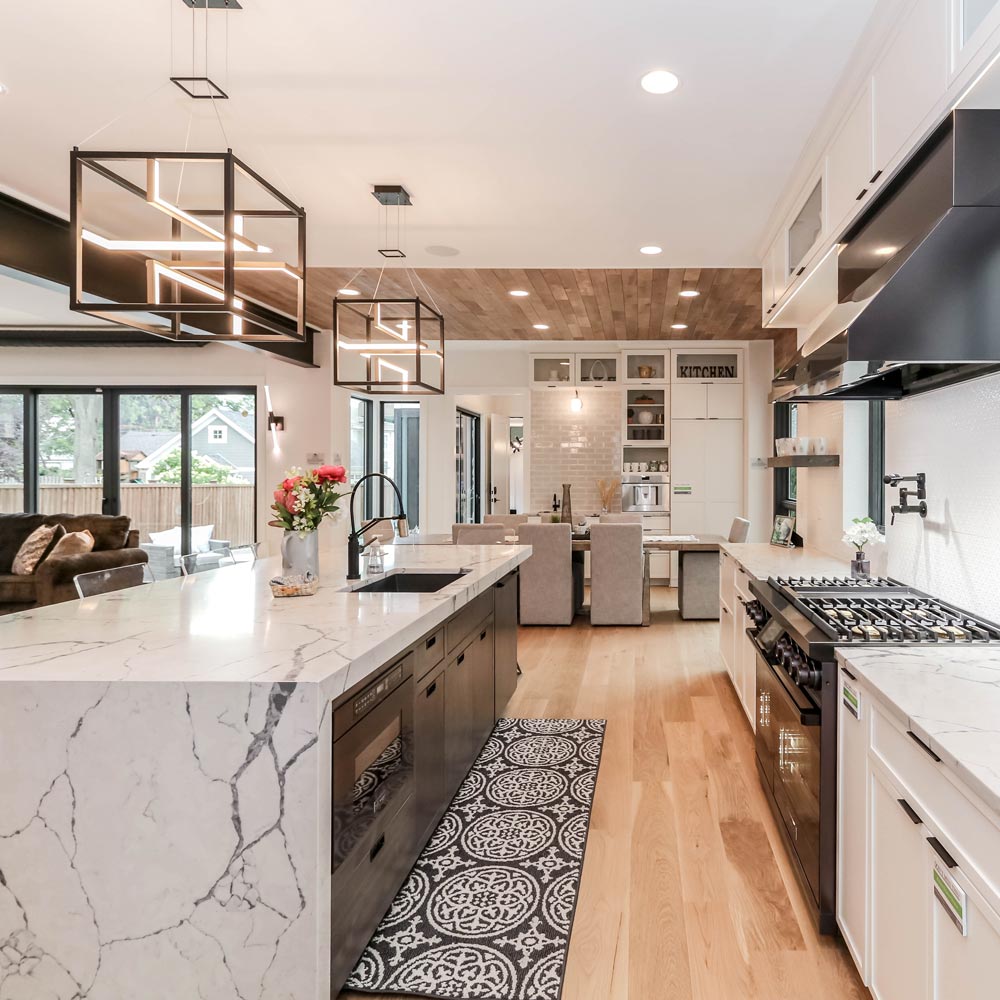 Chamber LED Pendant Light in kitchen.