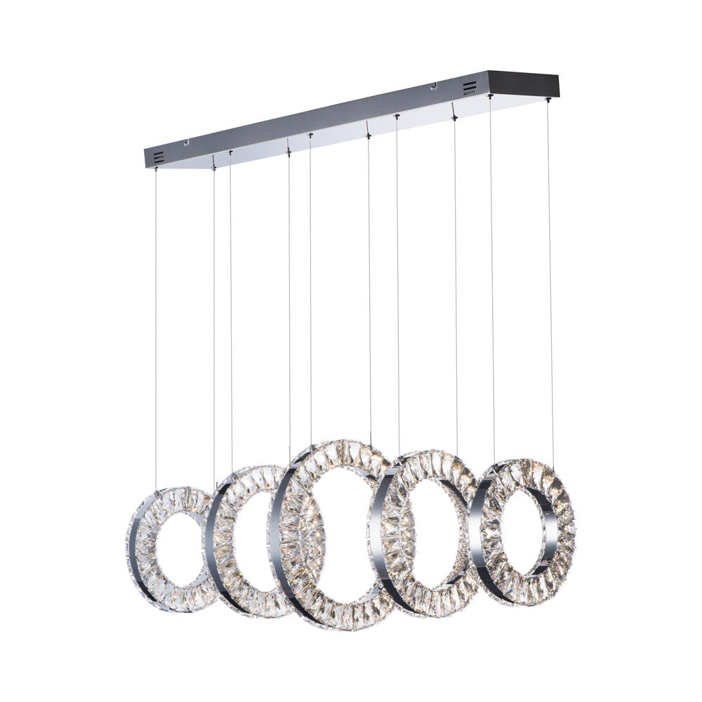 Charm LED Linear Pendant Light (5-Light).
