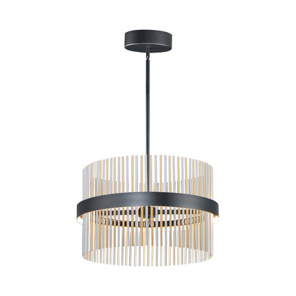 Chimes LED Pendant Light in Black/Satin Nickel/Satin Brass (23.75-Inch/2700K-5000K).