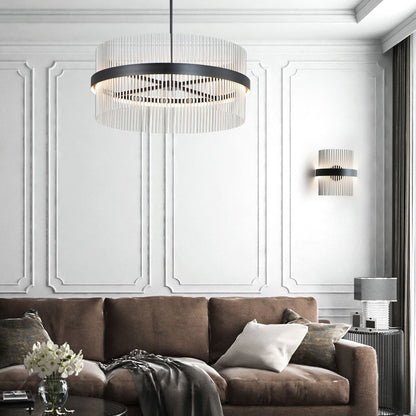 Chimes LED Pendant Light in living room.