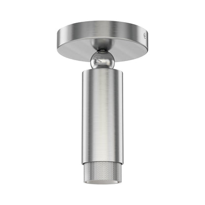 Cleo LED Flush Mount Ceiling Light in Brushed Aluminum.