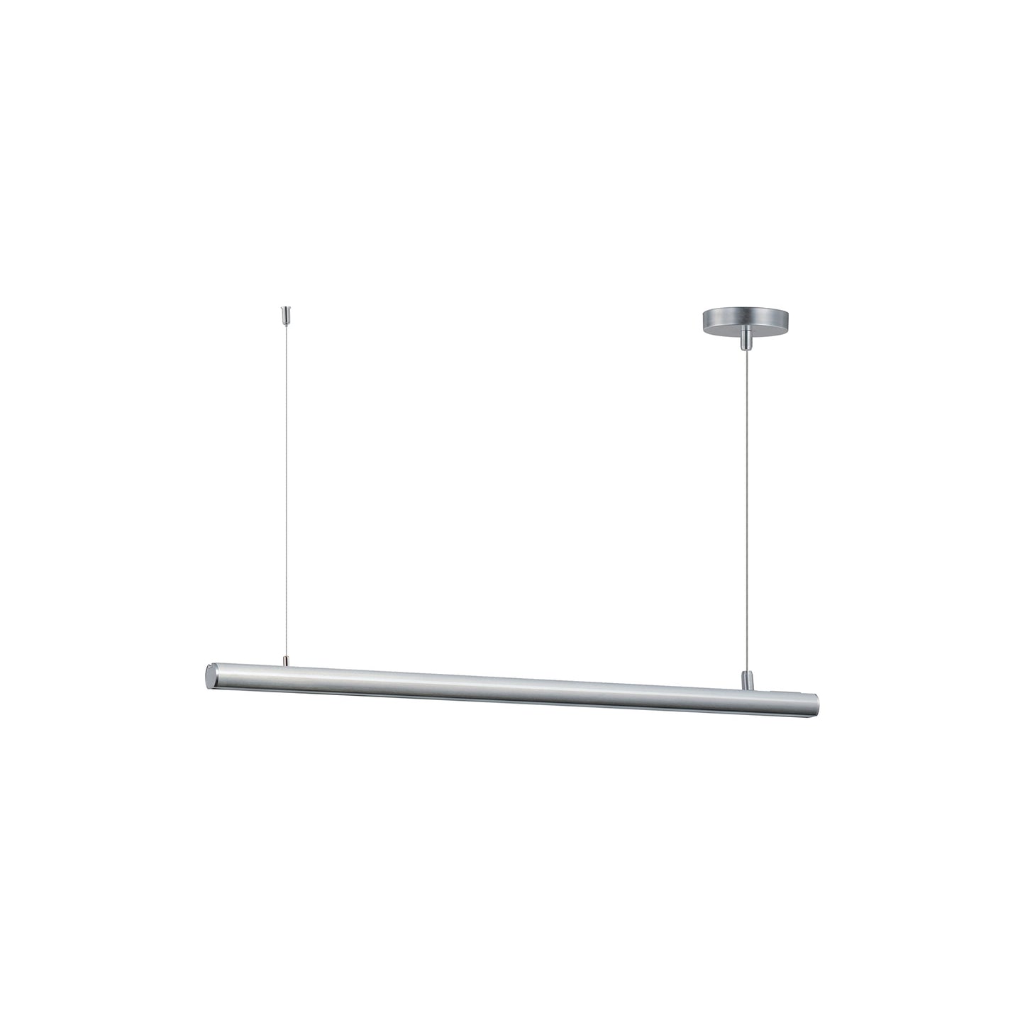 Continuum LED Linear Pendant Light in Satin Aluminum (38.5-Inch).