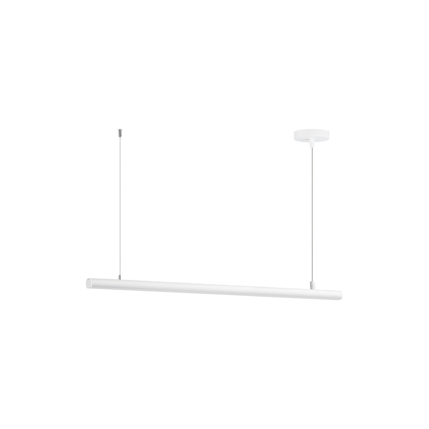Continuum LED Linear Pendant Light in White (38.5-Inch).