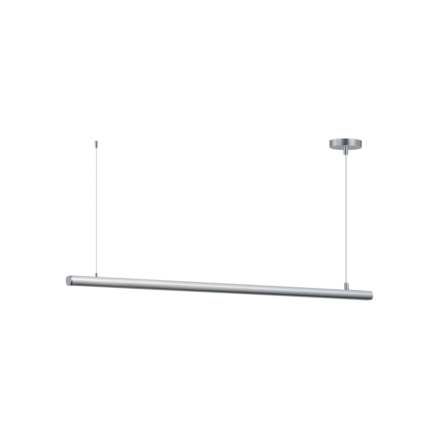 Continuum LED Linear Pendant Light in Satin Aluminum (47-Inch).