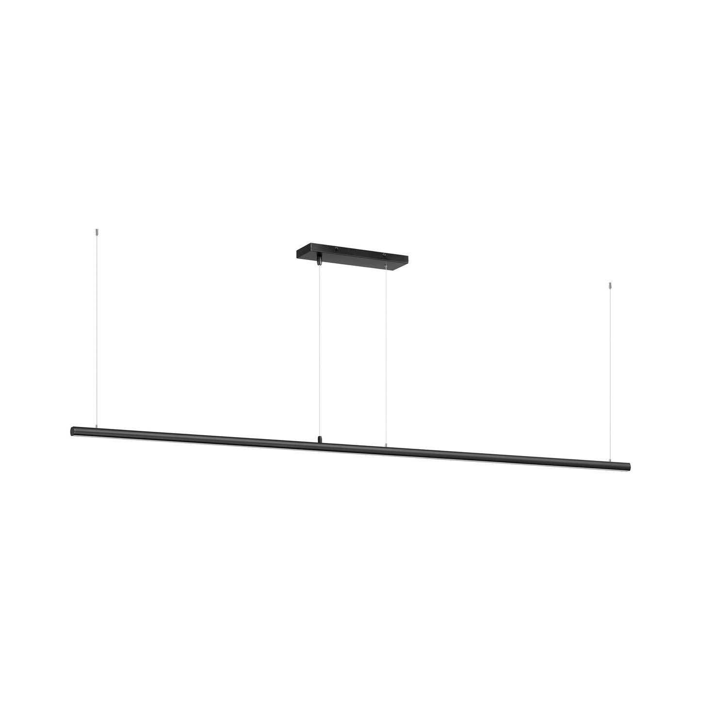 Continuum LED Linear Pendant Light in Black (93.5-Inch).