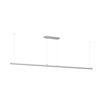 Continuum LED Linear Pendant Light in Satin Aluminum (93.5-Inch).