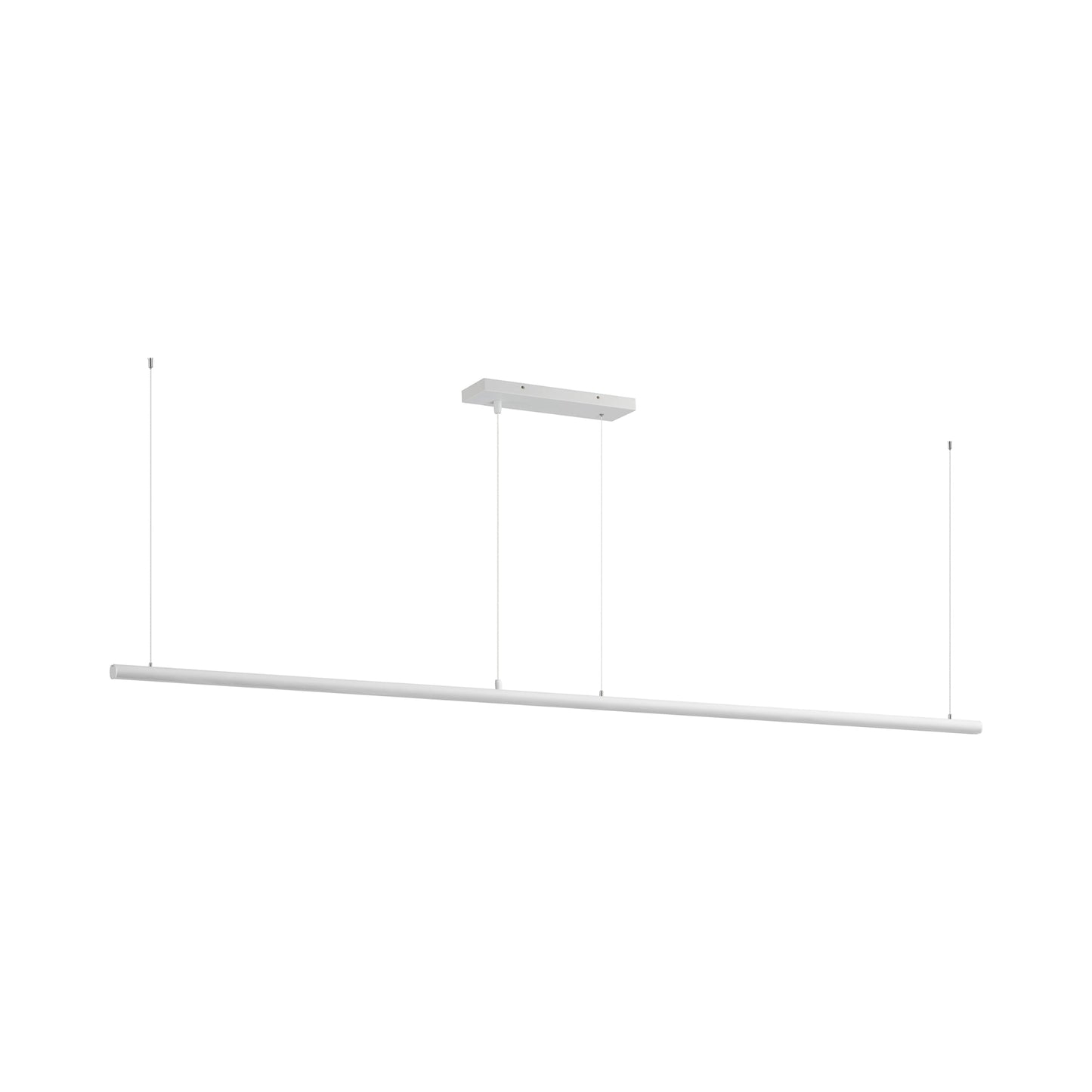 Continuum LED Linear Pendant Light in White (93.5-Inch).