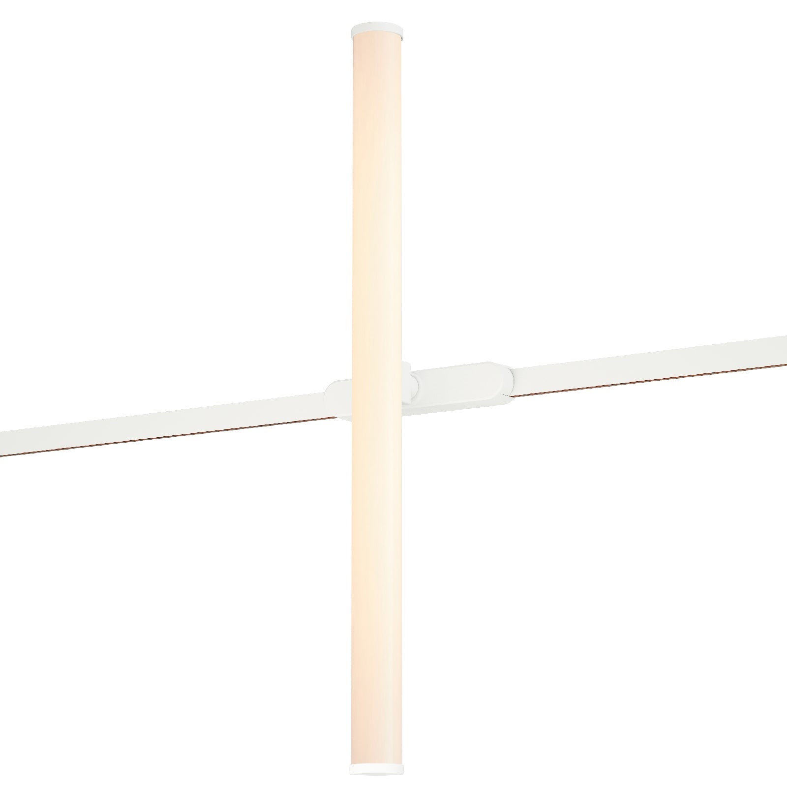Continuum LED Tube Track Light in White.