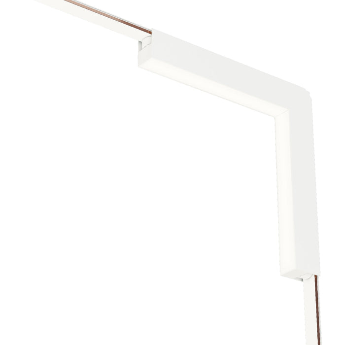 Continuum LED Wall to Ceiling Corner Track Light in Detail.