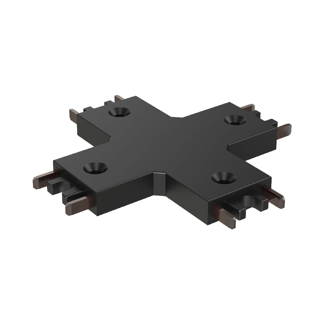 Continuum Track Connector in Black (4-Way X).