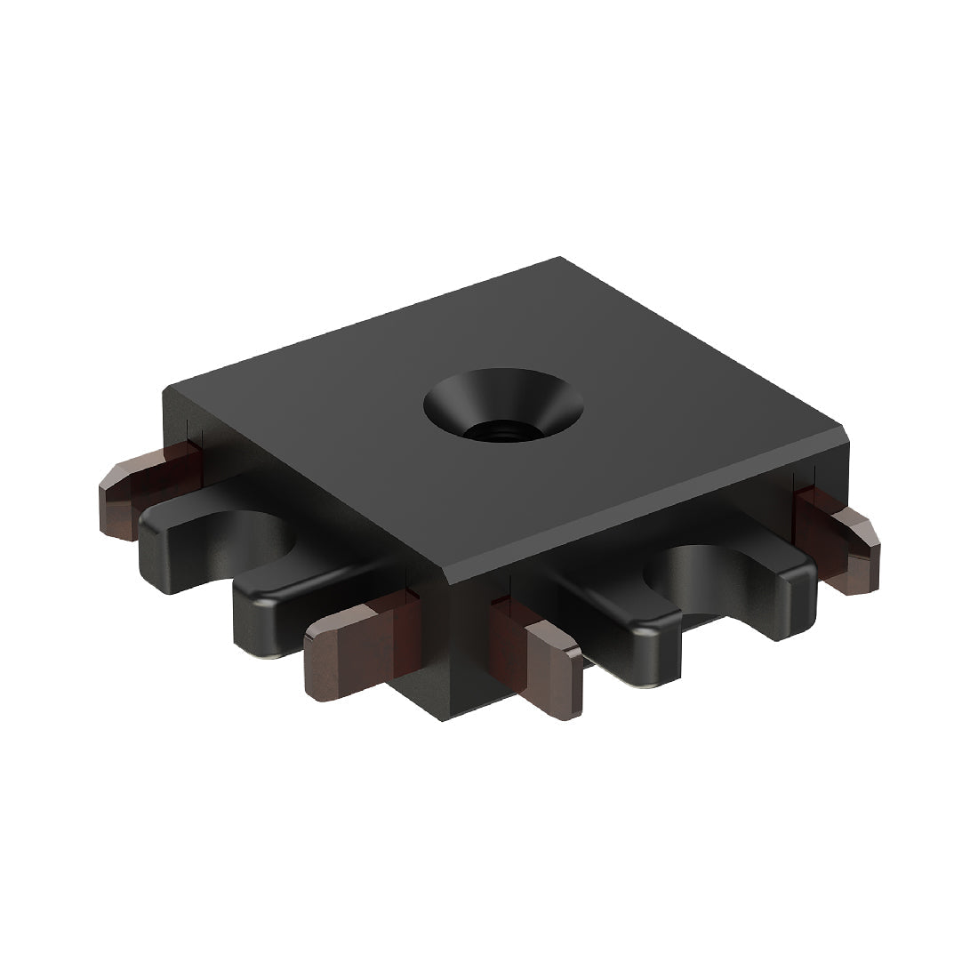 Continuum Track Connector in Black (90 Degree Corner).