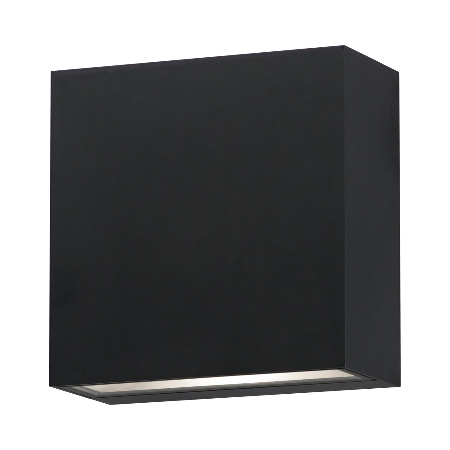 Cubed Outdoor LED Wall Light in Black.