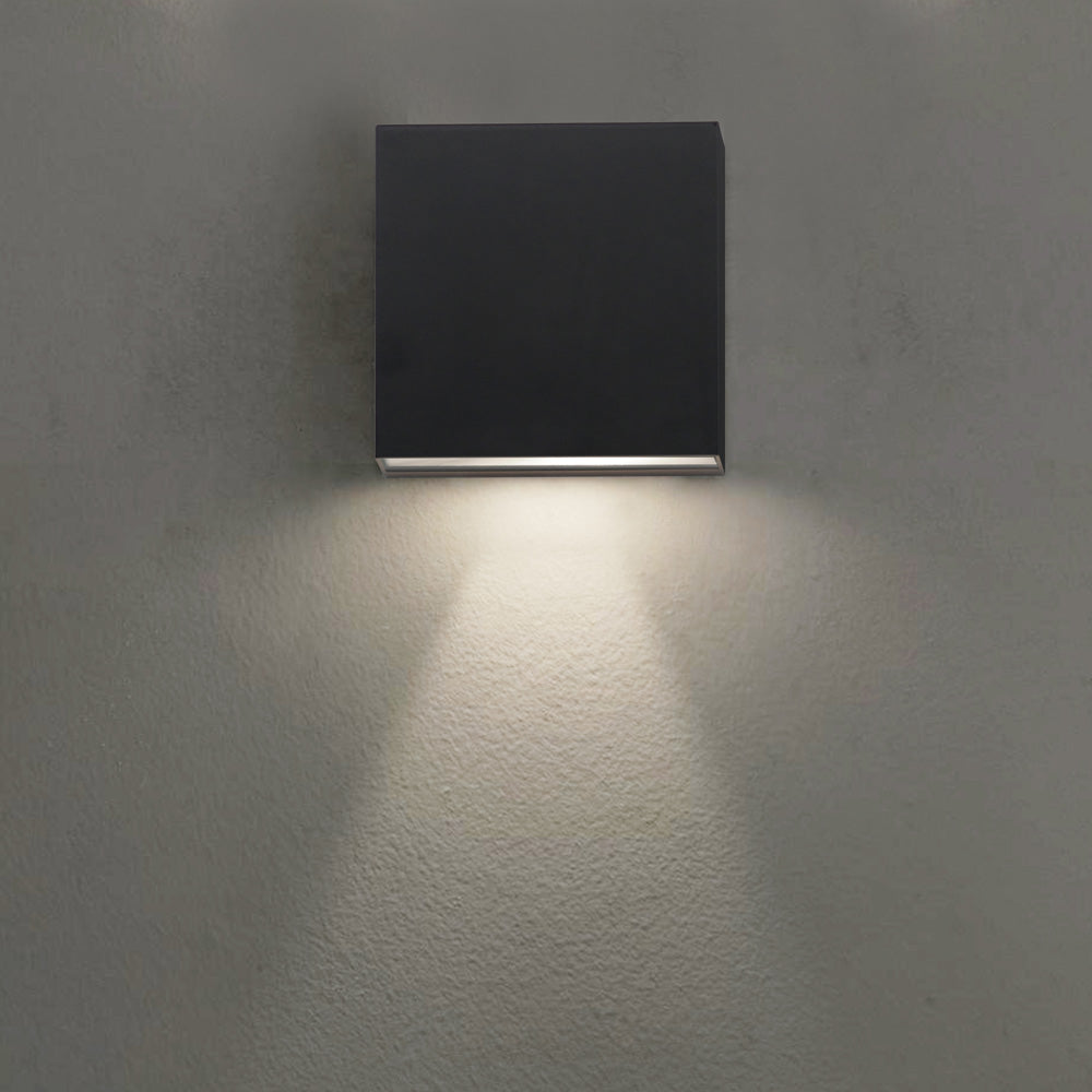 Cubed Outdoor LED Wall Light in Detail.