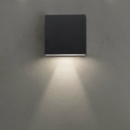 Cubed Outdoor LED Wall Light in Detail.