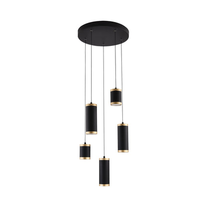 Cuff LED Multi Light Pendant Light (5-Light).