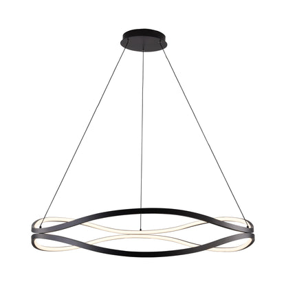 Curvo Double Ring LED Pendant Light.