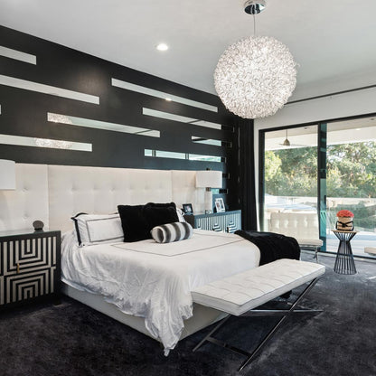 Dazed Pendant Light in bedroom.