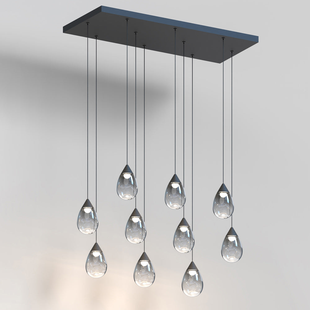 Dewdrop LED Linear Pendant Light in Detail.