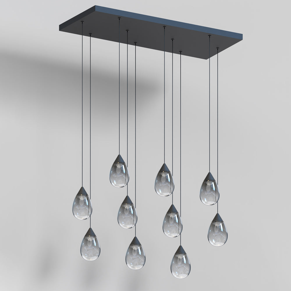 Dewdrop LED Linear Pendant Light in Detail.