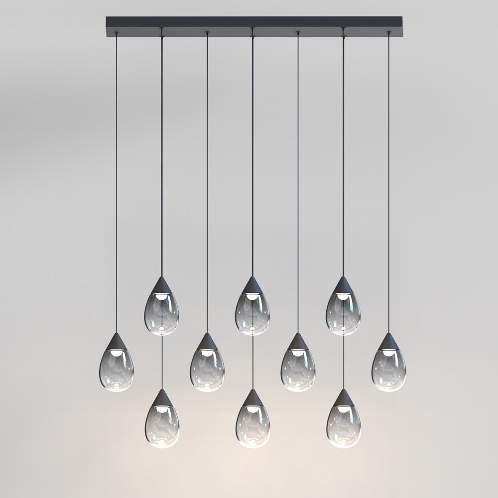 Dewdrop LED Linear Pendant Light in Detail.