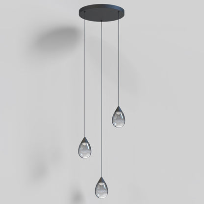 Dewdrop LED Multi Light Pendant Light in Detail.