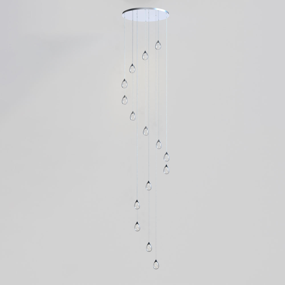 Dewdrop LED Multi Light Pendant Light in Detail.