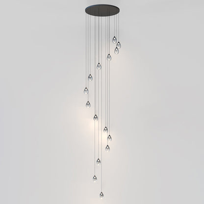 Dewdrop LED Multi Light Pendant Light in Detail.