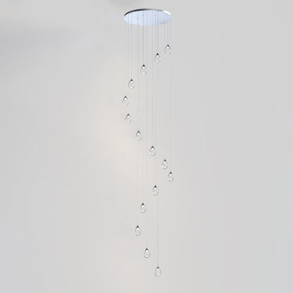 Dewdrop LED Multi Light Pendant Light in Detail.
