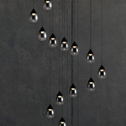 Dewdrop LED Multi Light Pendant Light in Detail.