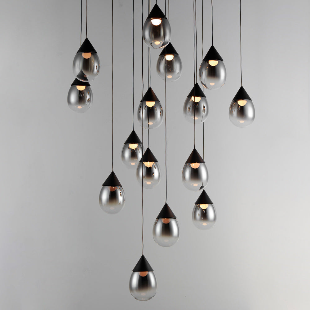 Dewdrop LED Multi Light Pendant Light in Detail.