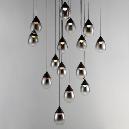 Dewdrop LED Multi Light Pendant Light in Detail.
