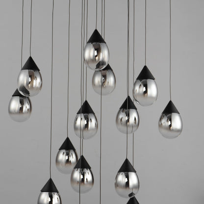 Dewdrop LED Multi Light Pendant Light in Detail.