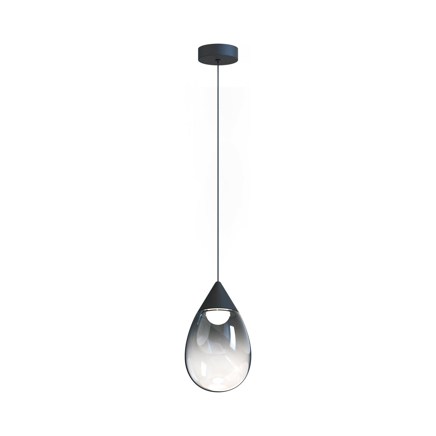 Dewdrop LED Pendant Light in Black.