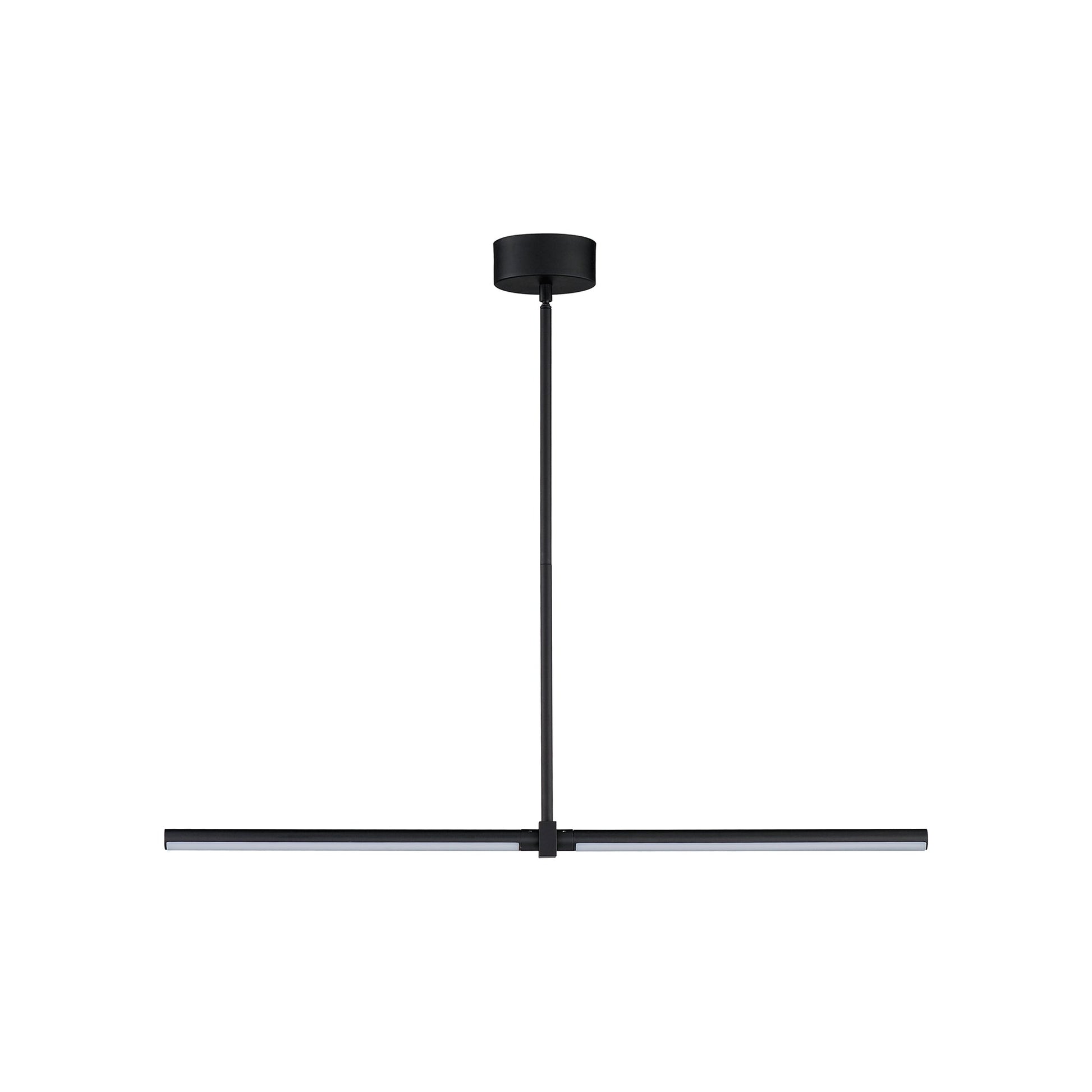 Dorian LED Linear Pendant Light in Black (34.75-Inch).