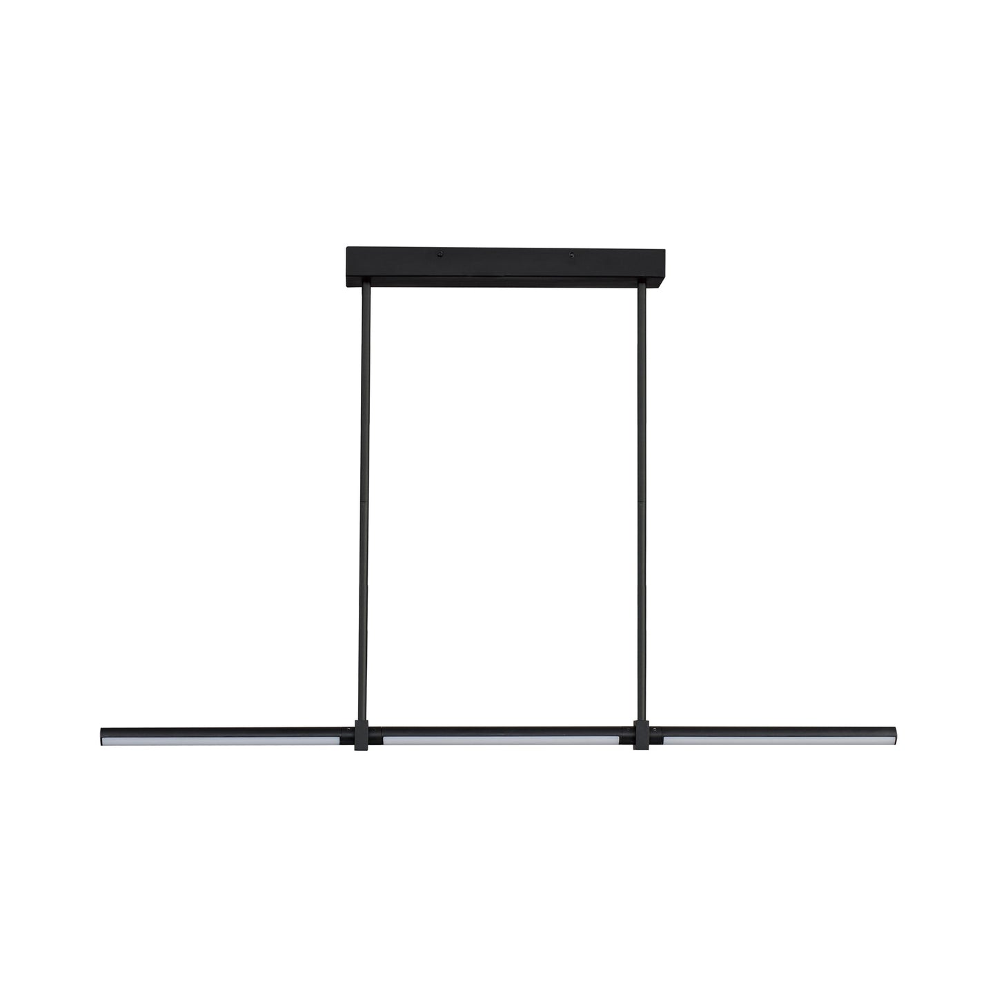 Dorian LED Linear Pendant Light in Black (47.5-Inch).