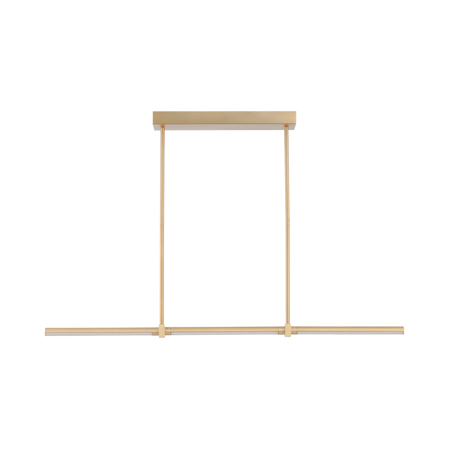 Dorian LED Linear Pendant Light in Gold (47.5-Inch).