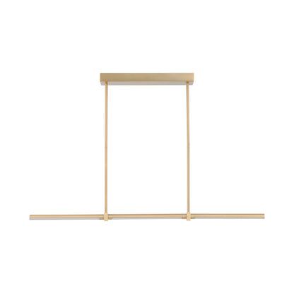 Dorian LED Linear Pendant Light in Gold (47.5-Inch).