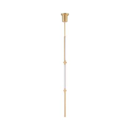 Dorian Vertical LED Pendant Light in Gold.
