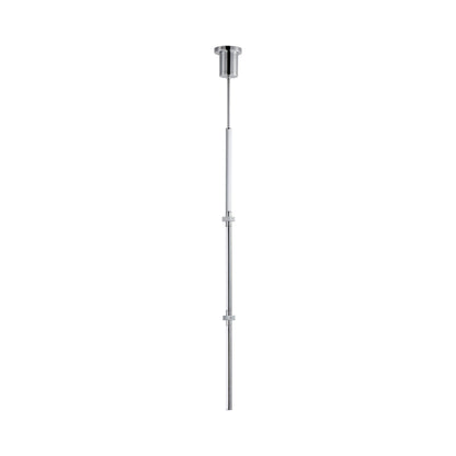 Dorian Vertical LED Pendant Light in Polished Chrome.